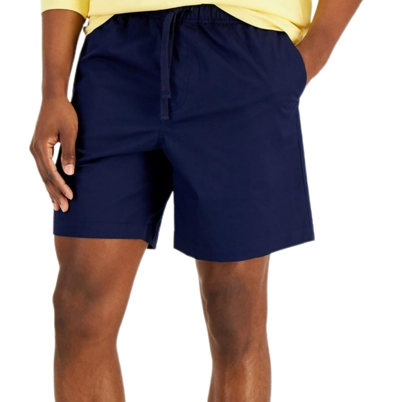 Club Room Mens Flat-Front Relaxed Casual Shorts, Navy, XXL - Picture 1 of 3